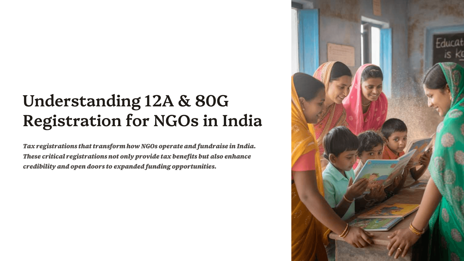 Understanding 12A & 80G Registration for NGOs in India