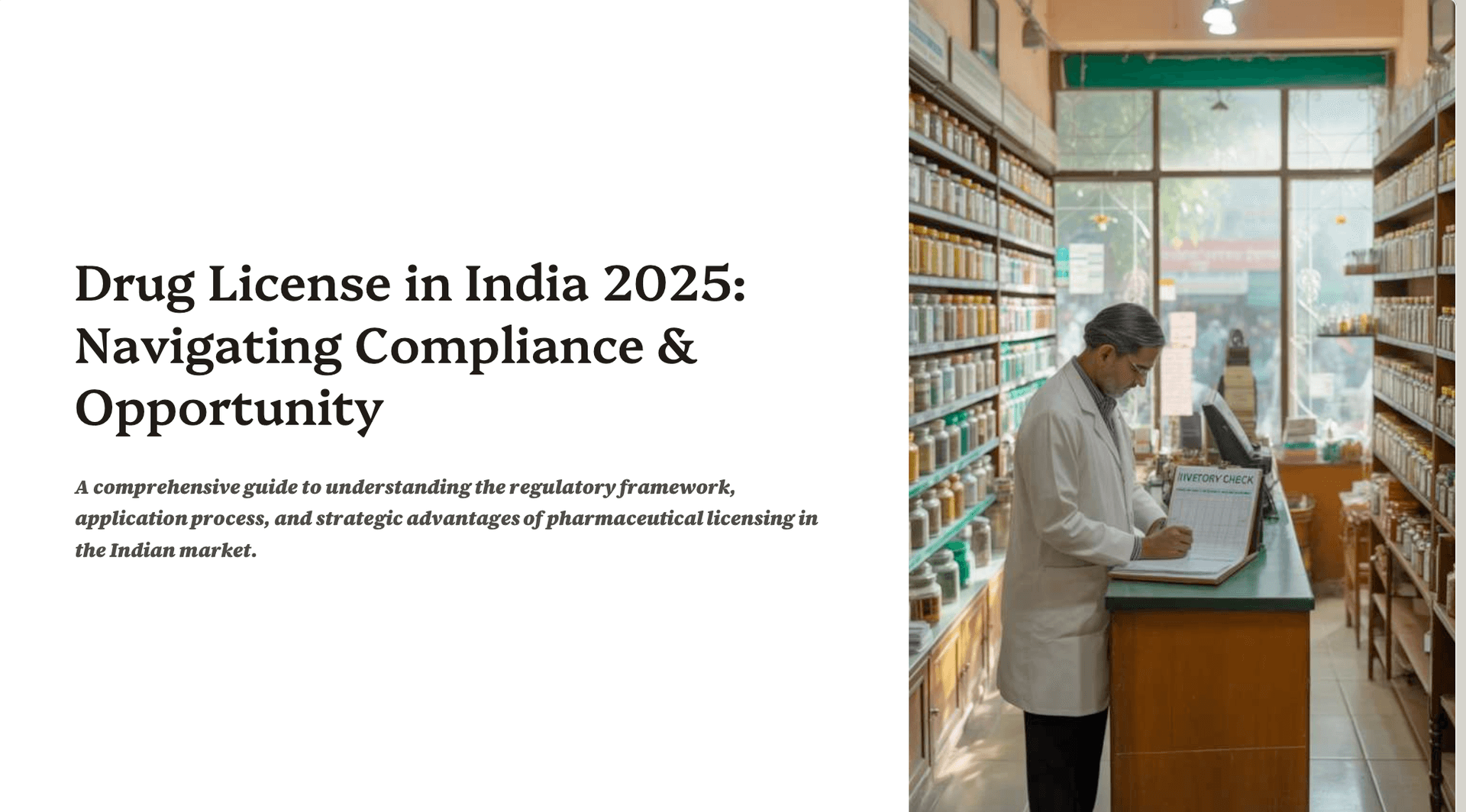 Drug License in India 2025: Navigating Compliance & Opportunity